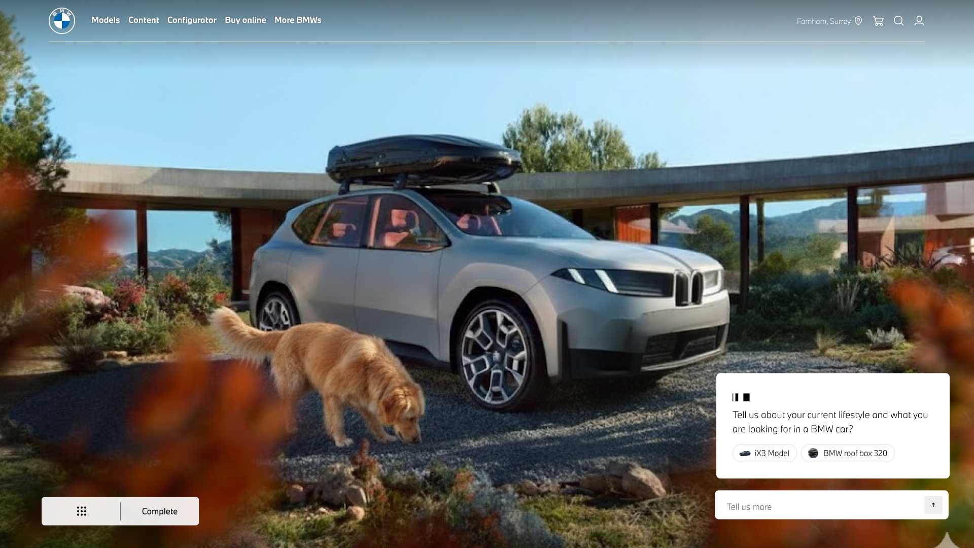 BMW car finder visual concept one