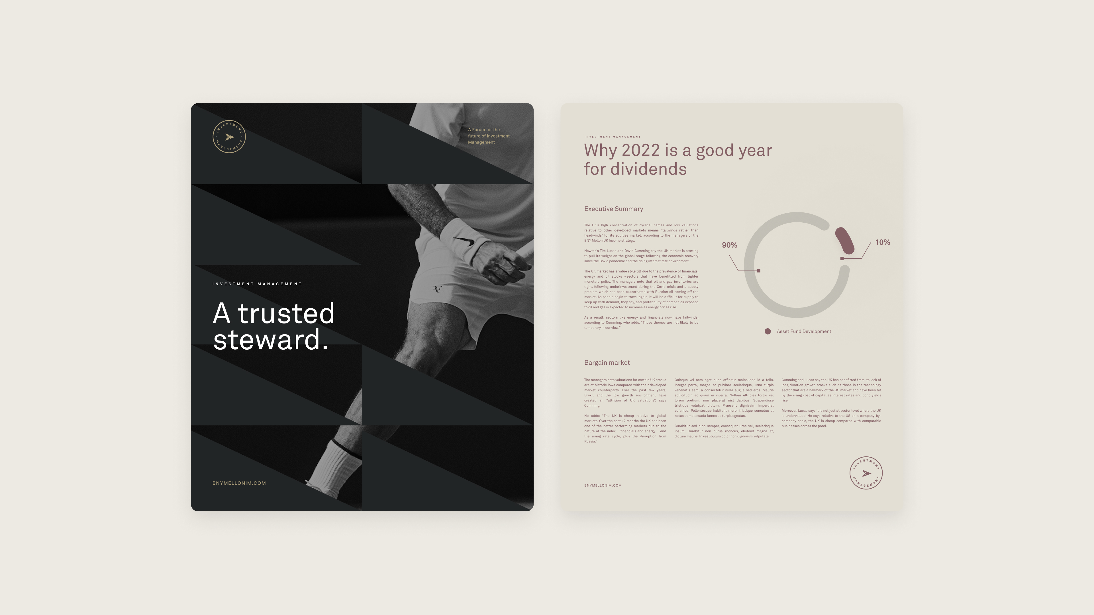 Bank of New York branded information pack