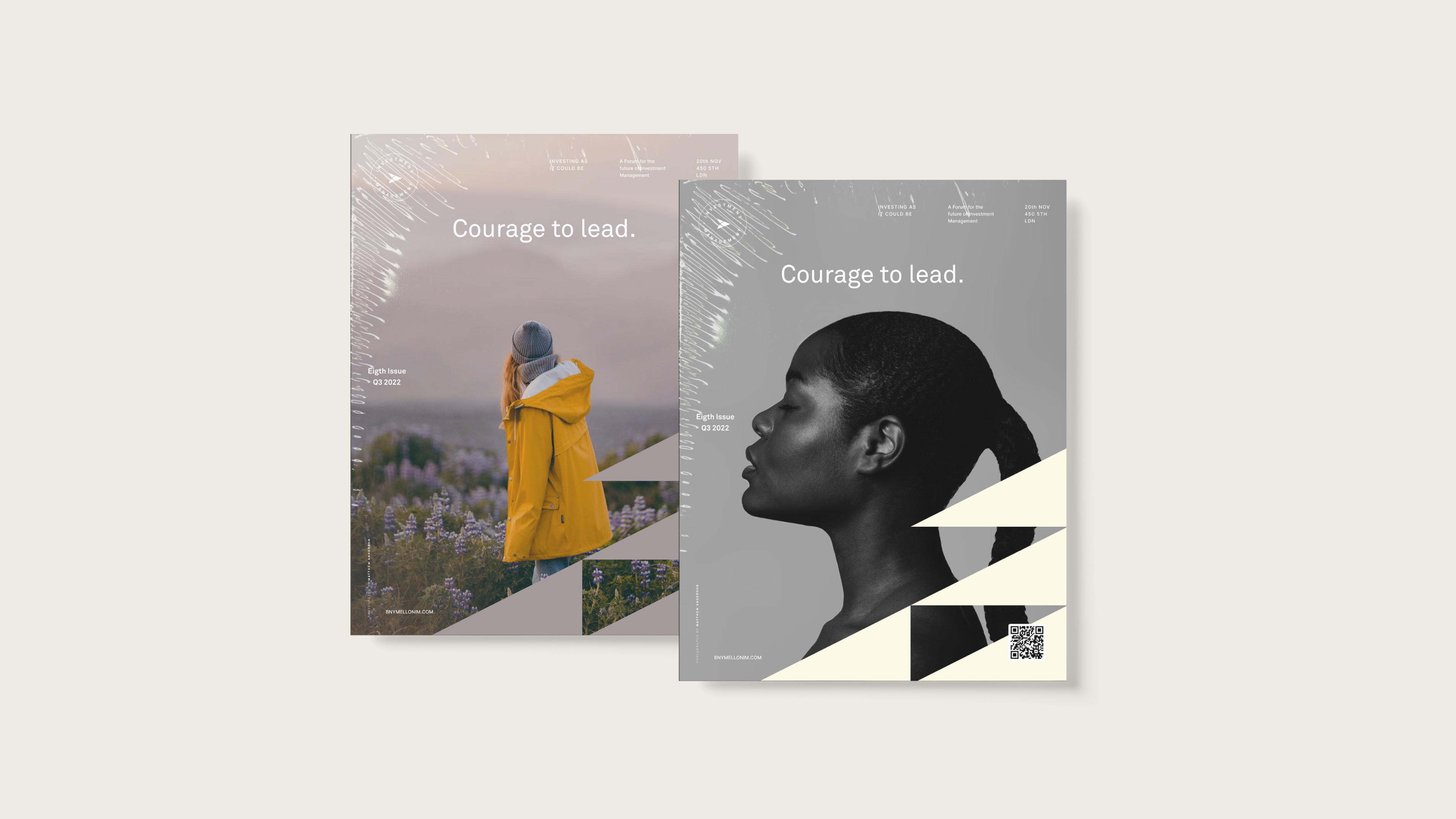Bank of New York branding in magazine communications