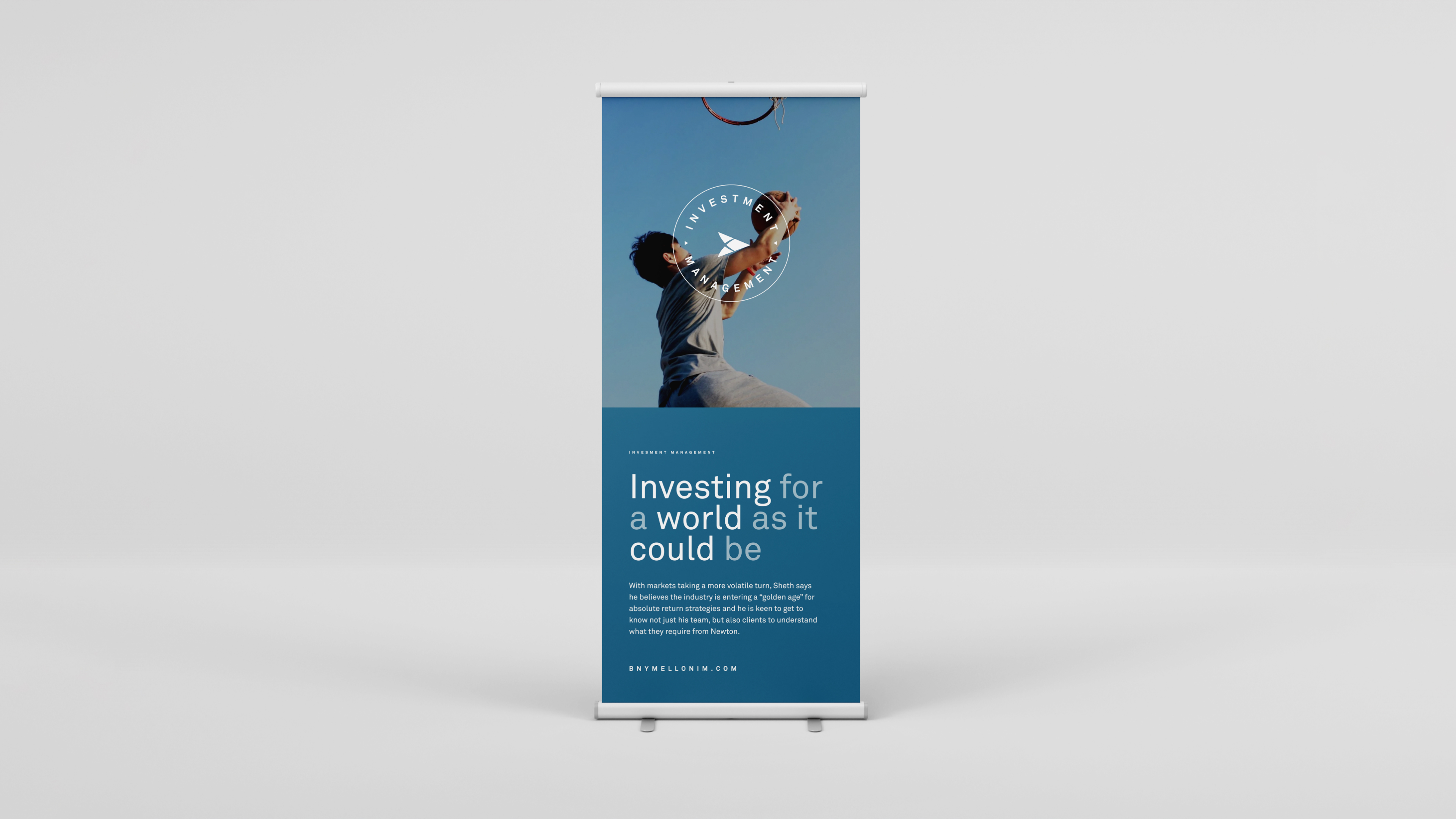 Bank of New York branded exhibition stand