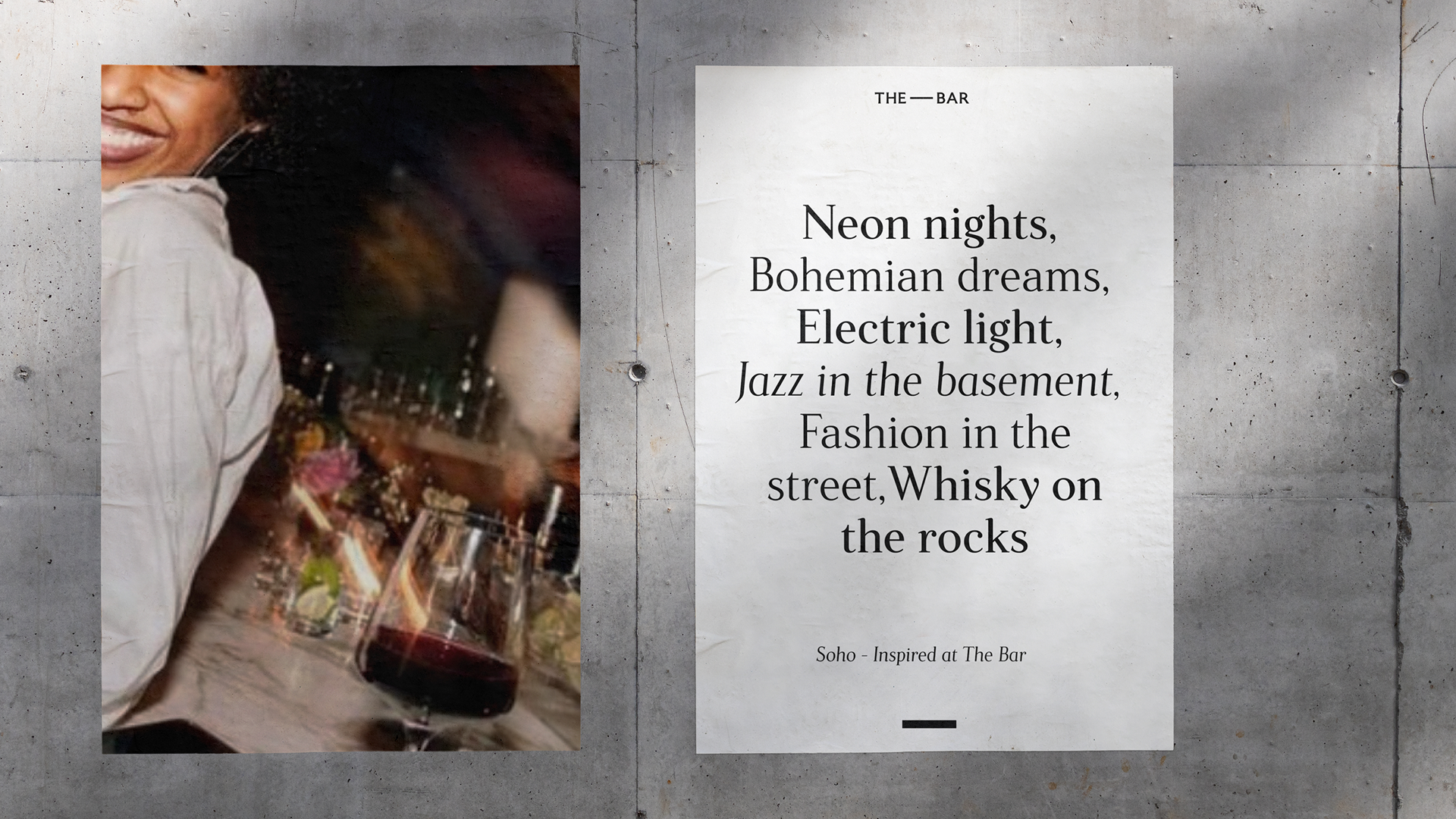 Diageo The Bar experience screen two