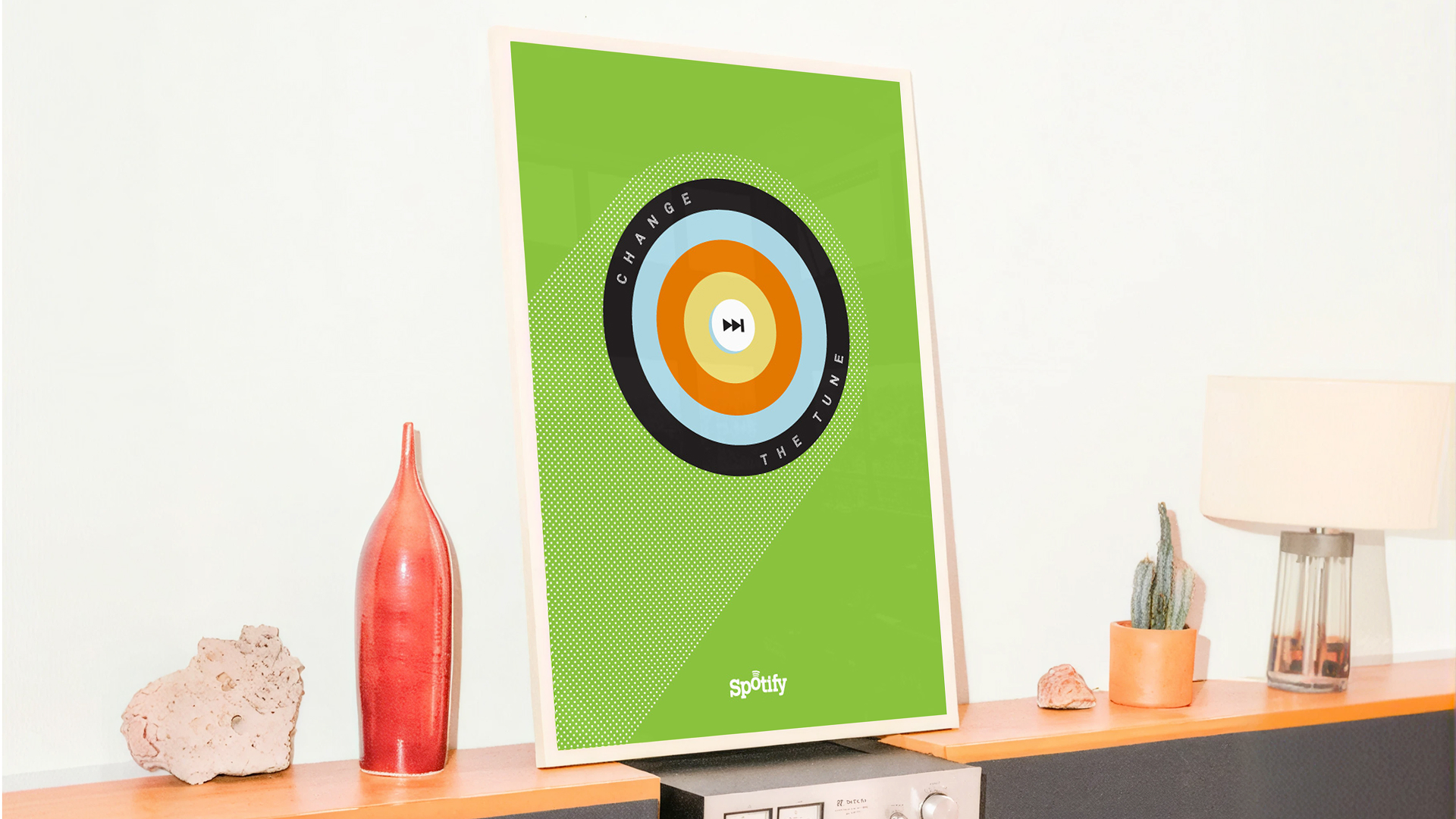 Interactive Spotify poster